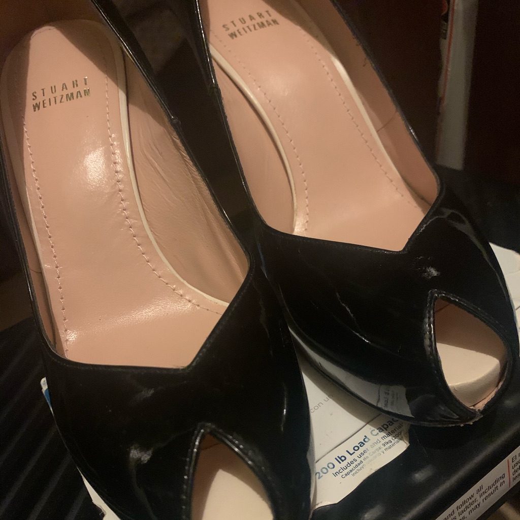 Stuart Weitzman Open-Toe Pump